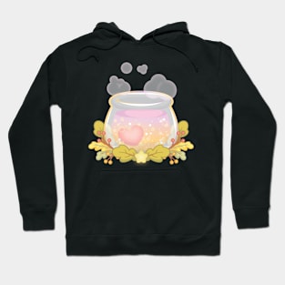 Halloween Love Potion Brewing in a Cauldron Hoodie